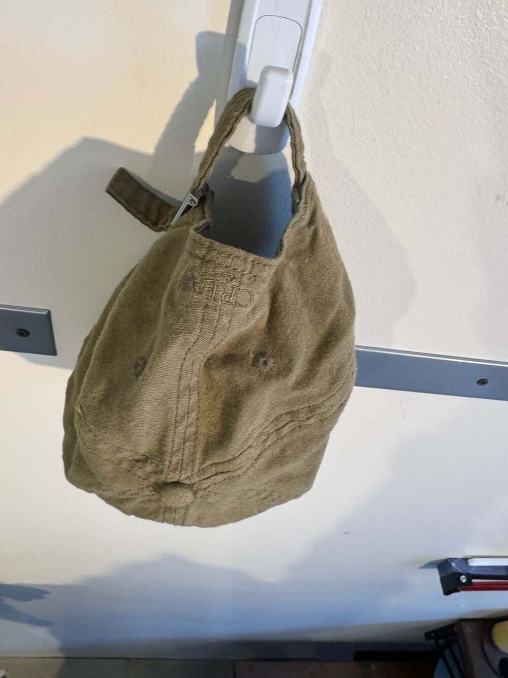 J.Crew Linen-Viscose Blend Baseball Cap in Olive Green - Picture 3 of 5